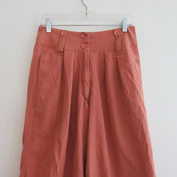 Anthropologie Tiny Ulysses Pants in Salmon Wide Leg Neutral, size M - Picture 4 of 14